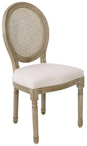 Καρέκλα Jameson Decape/Ecru Ε754,1 49x55x95cm Σετ 2τμχ Wood, Fabric