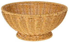 Διακοσμητικό Μπωλ Rattan-Πλαστικό Κρεμ iliadis Φ24,5x12εκ. 85947
