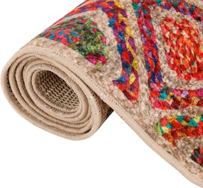 vidaXL Χαλί Πλενόμενο Αντιολισθητικό Πολύχρωμο 190x300 εκ.