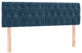 ΚΡΕΒΑΤΙ BOXSPRING ΜΕ ΣΤΡΩΜΑ ΣΚΟΥΡΟ ΜΠΛΕ 140X190 ΕΚ. ΒΕΛΟΥΔΙΝΟ 3127671