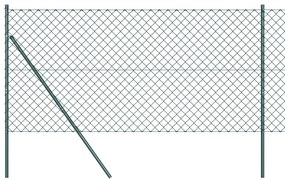 vidaXL Στύλος Περιφράξεων Πράσινο 25 x 1,2 μ (60 x 60 mm δίχτυ)