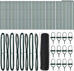 vidaXL Στύλος Περιφράξεων Γκρι 100 x 0,6 μ (36 mm πλέγμα)