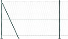 vidaXL Στύλος Περιφράξεων Πράσινο 100 x 1,5 m (36 mm πλέγμα)