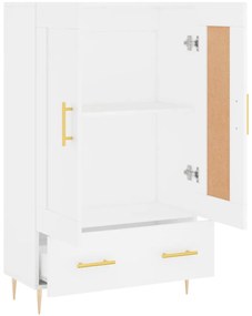 vidaXL Ντουλάπα Λευκή 69,5 x 31 x 115 εκ. από Επεξεργασμένο Ξύλο