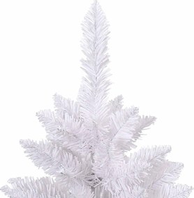 vidaXL Τεχνητό Χριστουγεννιάτικο Δέντρο Λευκό 210 cm PVC και Μέταλλο