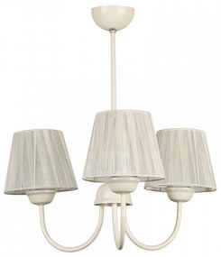 Φωτιστικό Οροφής Ovana 216754 E27 45x45x50cm Creame Megapap Metal, Fabric