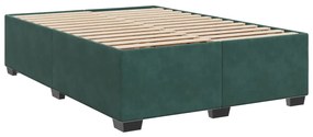 ΚΡΕΒΑΤΙ BOXSPRING ΜΕ ΣΤΡΩΜΑ ΣΚΟΥΡΟ ΠΡΑΣΙΝΟ 140X200ΕΚ. ΒΕΛΟΥΔΙΝΟ 3293227