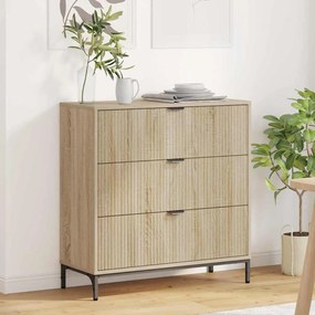 vidaXL Πλαϊνό γραφείο Sonoma Δρυς 79.5 x 33 x 82 εκ Επεξεργασμένο ξύλο