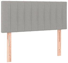 ΚΡΕΒΑΤΙ BOXSPRING ΜΕ ΣΤΡΩΜΑ ΑΝΟΙΧΤΟ ΓΚΡΙ 90X190 ΕΚ. ΥΦΑΣΜΑΤΙΝΟ 3126365