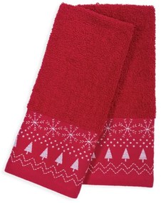 Πετσέτες Χριστουγεννιάτικες Hope (Σετ 2τμχ) Red Nef-Nef Σετ Πετσέτες 30x50cm