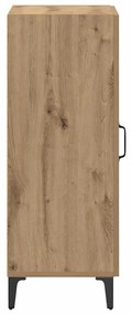 vidaXL Πλαϊνό γραφείο artisan δρυς 34,5 x 34 x 90 εκ.
