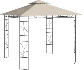 vidaXL Κιόσκι Κρεμ 3 x 3 x 2,7 μ. 160 γρ./μ²