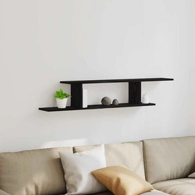 vidaXL Ράφι για Τηλεόραση τοίχου Επιτοίχιο Μαύρη Οξυά