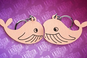 Σετ των 3 Intra απο ξύλο plywood 3mm-4mm πάχος – Μπρελόκ παζλ Φάλαινας | Αρχεία CNC Δίασταση 5x5 cm INTRAFABR-87306226