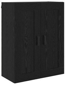 vidaXL Highboard 2 pcs Μαύρη Οξυά Επεξεργασμένο ξύλο