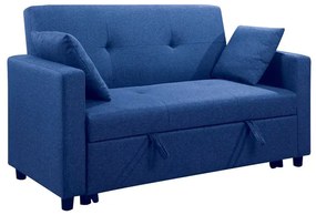 IMOLA Καναπές - Κρεβάτι Σαλονιού - Καθιστικού, 2Θέσιος Ύφασμα Μπλε  154x100x93 (Κρεβ.130x190x44)cm [-Μπλε-] [-Ύφασμα-] Ε9921,24