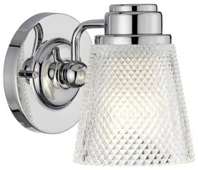 Απλίκα Φωτιστικό Μπάνιου 1xG9 Χρώμιο Hudson QN-HUDSON1-BATH Quintiesse Elstead Lighting QN-HUDSON1-BATH Χρώμιο