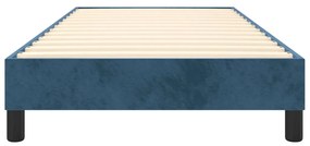 vidaXL Σκελετός Κρεβατιού Χωρίς Στρώμα Σκ. Μπλε 90x200 εκ. Βελούδινο