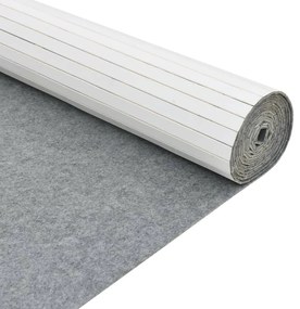 vidaXL Διαχωριστικό Δωματίου Λευκό 165 x 600 εκ. από Μπαμπού