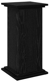 vidaXL Ράφι Έκθεσης Μαύρη Οξυά 31 x 30 x 60 cm Επεξεργασμένο ξύλο