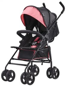 VEVOR Lightweight Stroller Compact Easy Fold Adjustable Backrest Black/Pink