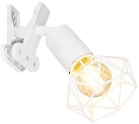 Σποτ Φωτιστικό Μανταλάκι Ε14 Xara Globo Lighting-54802WK-Λευκό 54802WK
