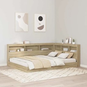 vidaXL Κεφαλάρι Αποθήκης με ράφι Sonoma Δρυς 150 cm Επεξεργασμένο ξύλο