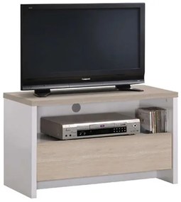 TV8 S.OAK/WHITE 80Χ40X49εκ.ΕΠΙΠΛΟ