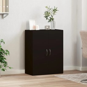 vidaXL Αρχειοθήκη Μαύρη 60 x 32 x 77,5 εκ. από Επεξεργασμένο Ξύλο