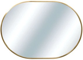 Καθρέπτης Τοίχου Οβάλ 15-00-23360-1 50x4x70cm Gold Marhome Αλουμίνιο,Γυαλί