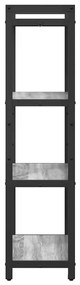 vidaXL Βιβλιοθήκη Γκρι sonoma 60 x 30 x 118 εκ Επεξεργασμένο ξύλο