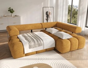 Γωνιακός Καναπές Velly-Μουσταρδί-Δεξιά