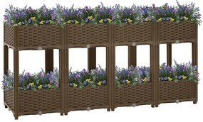 vidaXL Ζαρντινιέρα 160 x 40 x 71 εκ. από Πολυπροπυλένιο