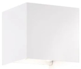 Απλίκα Φωτιστικό Τοίχου Wall LED 2x3W IP44 10x10 Fischer Honsel-30258-Λευκό 30258