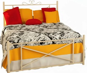 Κρεβάτι Orion-160x200-Εκρού-Με ποδαρικό