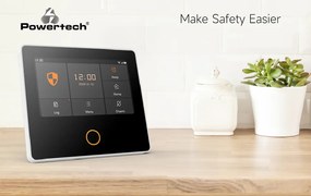 POWERTECH ασύρματο σύστημα συναγερμού PT-1125, αφής, Wi-Fi, 2G, TUYA