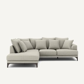 Γωνιακός καναπές από tweed ύφασμα, ARMENTO