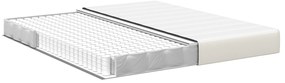 vidaXL Κρεβάτι με ελατήρια Pocket  Κρέμ 180x200x20 εκ. Μεσαίας σκληρότητας Φabric
