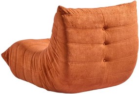 Compressed Nextdeco πολυθρόνα Togo πορτοκαλί Υ70x85x103εκ.