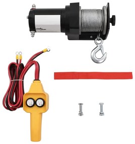 Ηλεκτρικό βαρούλκο 12V 907 KG Συρματόσχοινο Τηλεχειριστήριο