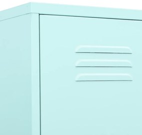 vidaXL Φοριαμός Χρώμα Μέντα 35 x 46 x 180 εκ. από Ατσάλι