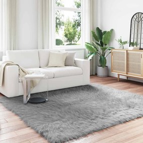 vidaXL Χαλί από τεχνητό πρόβειο δέρμα TAFALLA Γκρι 240 x 240 cm
