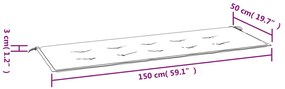 ΜΑΞΙΛΑΡΙ ΓΙΑ ΠΑΓΚΑΚΙ ΚΗΠΟΥ ΜΠΛΕ 150 X 50 X 3 ΕΚ. 43203