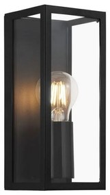 Φωτιστικό Τοίχου-Απλίκα Amezola 99123 1 Black-Clear Eglo Μέταλλο,Γυαλί