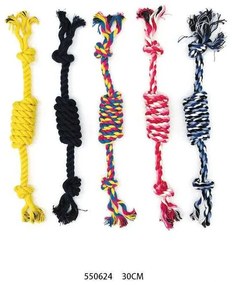 Παιχνίδι σκύλου σχοινί με κόμπο - 30cm - 12pcs - 550624