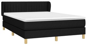 ΚΡΕΒΑΤΙ BOXSPRING ΜΕ ΣΤΡΩΜΑ ΜΑΥΡΟ 140X200 ΕΚ. ΥΦΑΣΜΑΤΙΝΟ 3126967