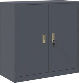 vidaXL Ντουλάπι αποθήκευσης Ανθρακί 90 x 40 x 90 cm Ατσάλι