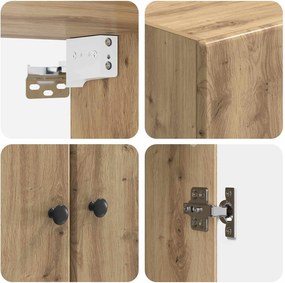 vidaXL Σέτ Ντουλαπιών 2 τμχ. Artisan Δρυς Επεξεργασμένο Ξύλο