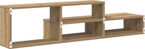 vidaXL ΡάφιΤηλεόρασηςΤοίχου 120x25x28,5εκ Επεξεργασμένο ξύλο