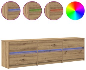 vidaXL Ντουλάπι TV Καφέ 181 x 34 x 50 εκ. Επεξεργασμένο ξύλο